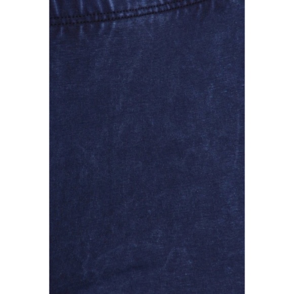 Galaxy Blue Boho Mineral Wash Stretch Flared Bell Bottom Casual Pants - Picture 5 of 6